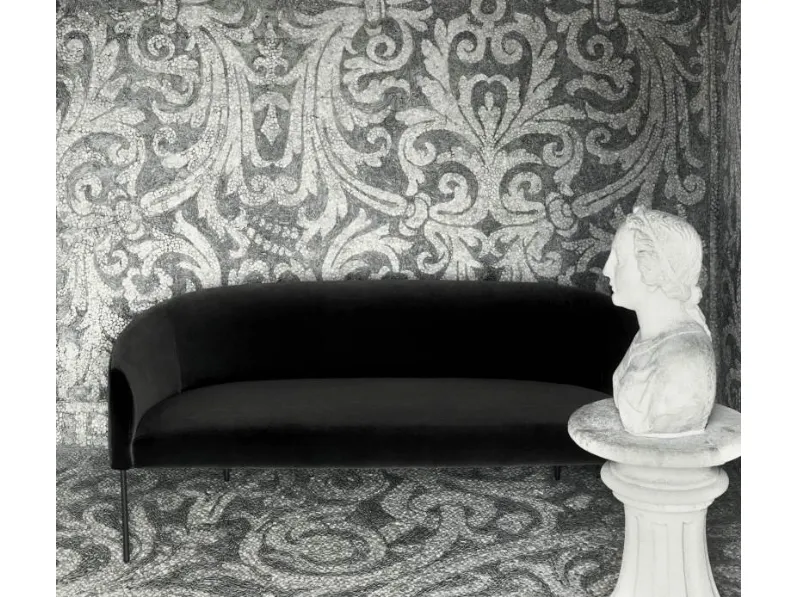 Divano lineare Era Sofa in tessuto di Living Divani
