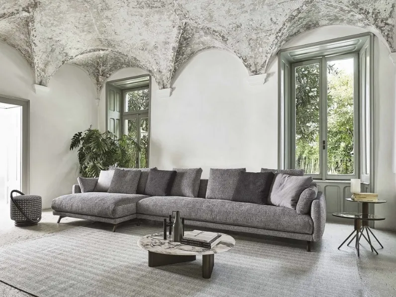 Salotto con penisola Etienne di Porada