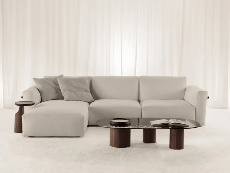 Divano con penisola Eva di Vibieffe