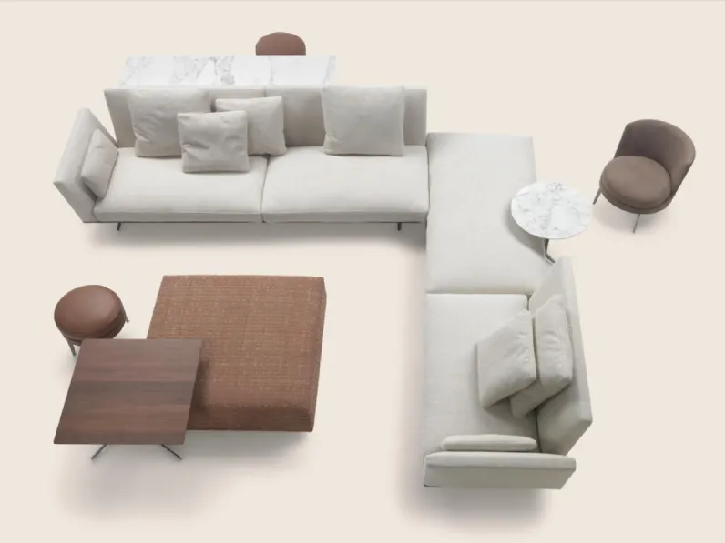 Divano angolare Evergreen di Flexform