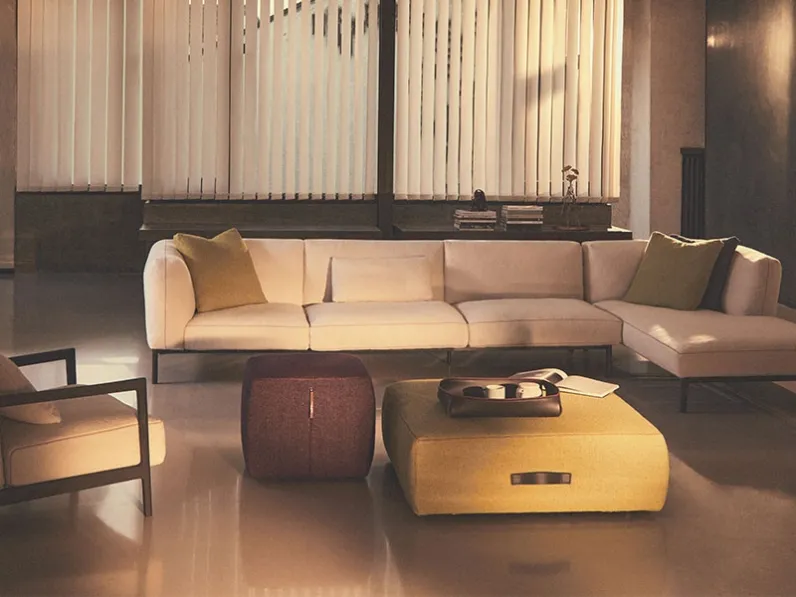 Divano con penisola Everyday Life Modular Sofa di De Padova