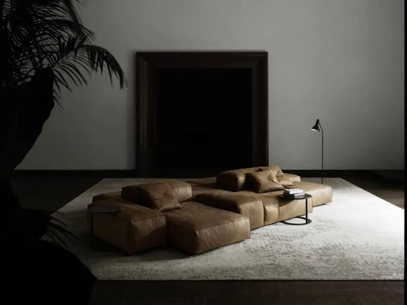 Divano con penisola Extrasoft di Living Divani