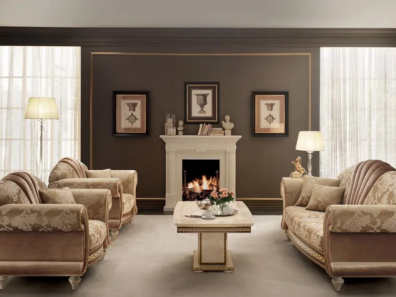 Salotto Fantasia in tessuto imbottito di Arredoclassic