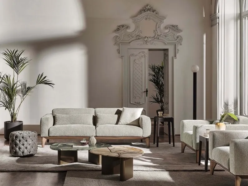 Divano lineare Fellow di Porada