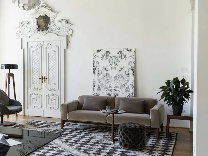 Divano lineare Fellow di Porada