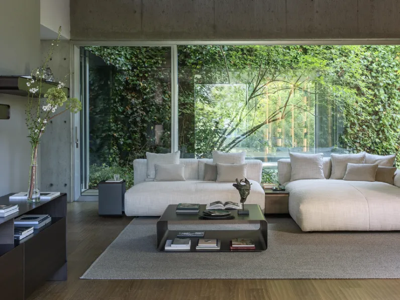 Divano con penisola Fiocco di Flou