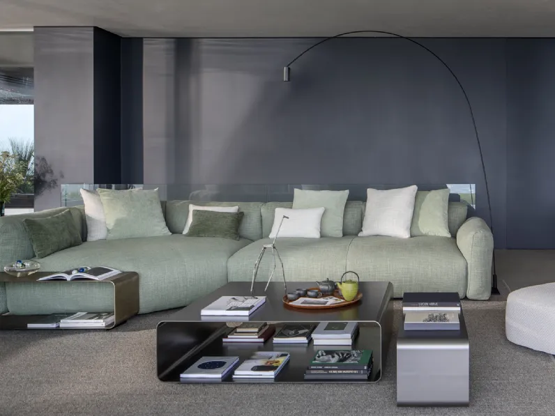 Divano con penisola Fiocco di Flou