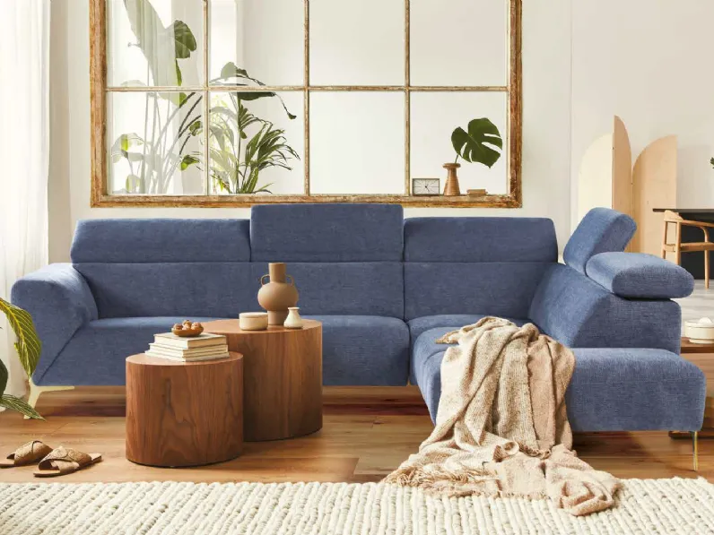 Divano angolare in tessuto First di Nicoletti Home