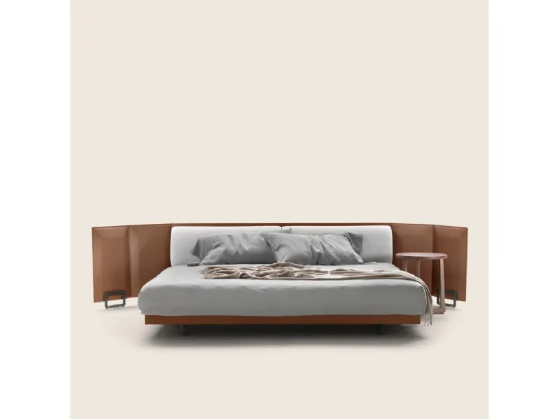 Divano letto in cuoio Eden di Flexform