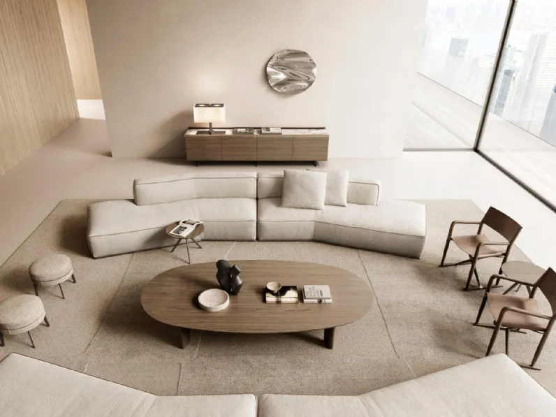Divano lineare Perry di Flexform