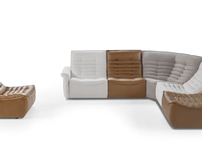 Divano relax in pelle Fox Trot di Calia