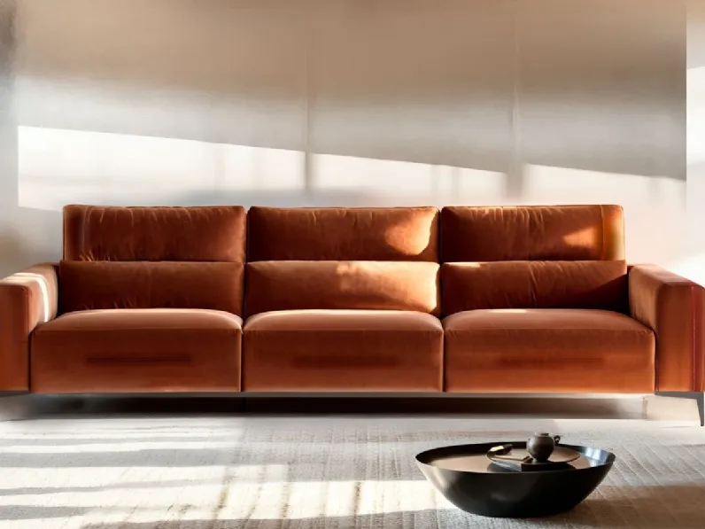 Divano relax lineare Bertè di Franco Ferri