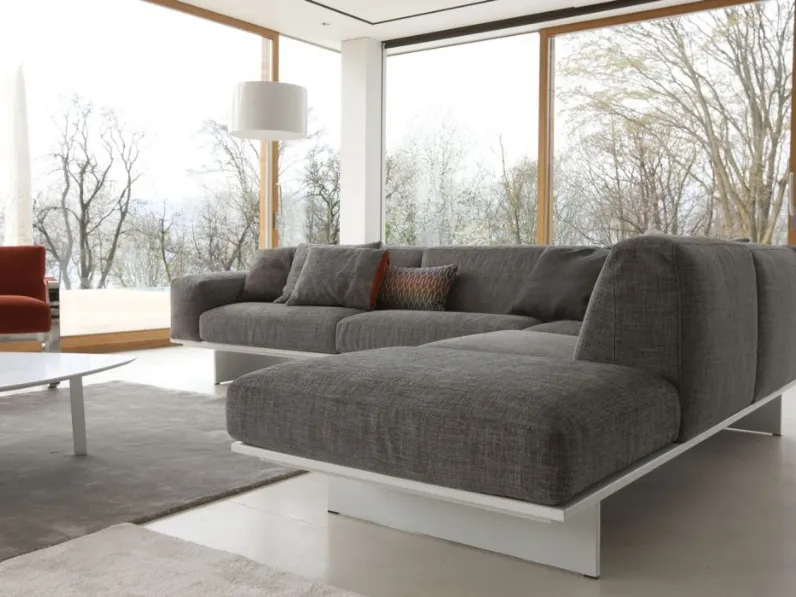 Divano angolare in tessuto Freetime di Alpa Salotti