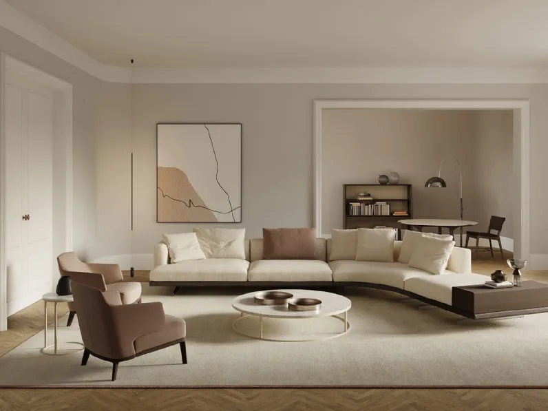 Divano angolare Horizon di Frigerio