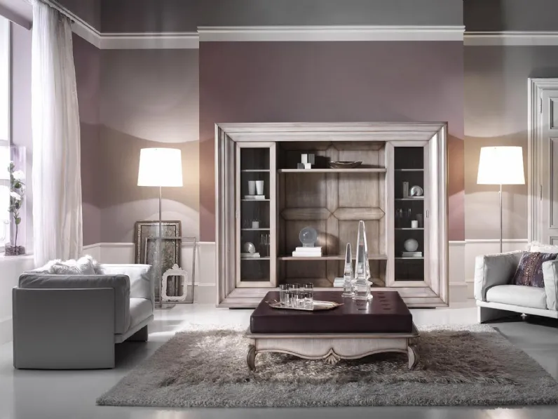 Divano in pelle lineare Day Collection 02 di Busatto