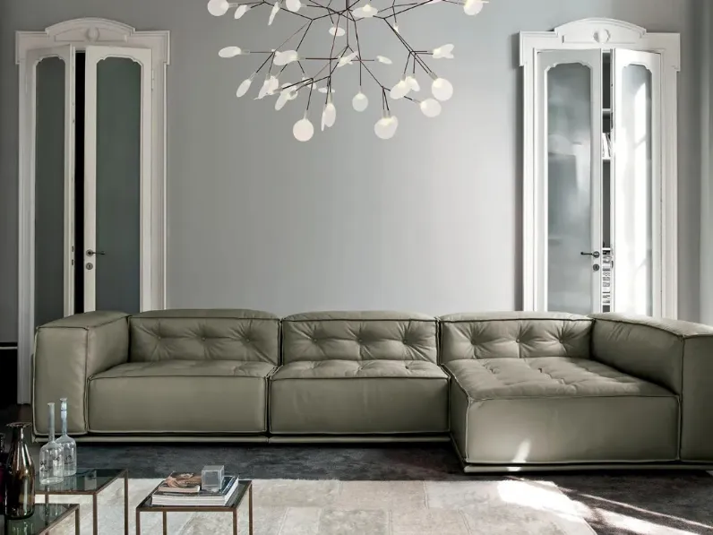 Divano con penisola Glamour di Doimo Salotti