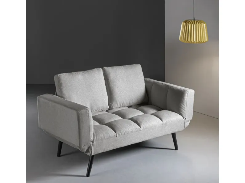 Divano lineare Glove in tessuto imbottito di Ikone Casa