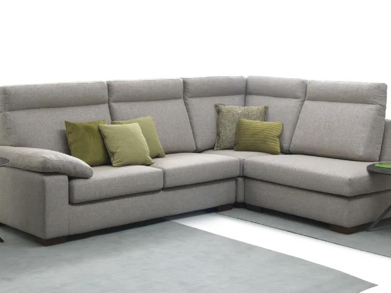 Divano angolare in tessuto Atene di GR Salotti