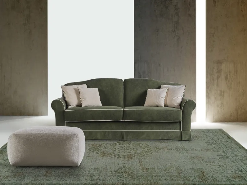 Divano Letto classico in tessuto Lampo V di GR Salotti