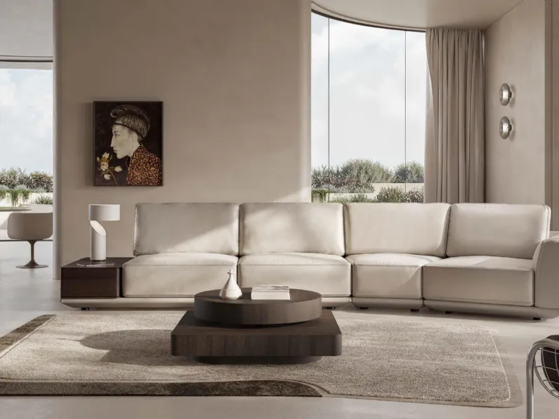 Divano in pelle Habita di Natuzzi