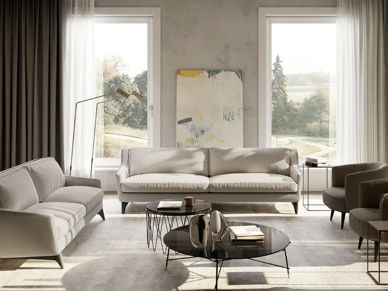 Divano lineare Hi Story di Vibieffe