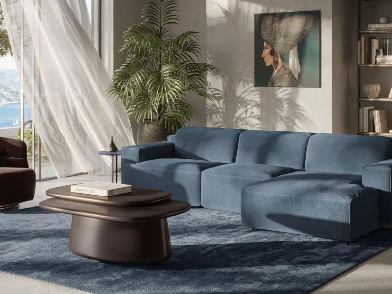 Divano con penisola Iago di Natuzzi