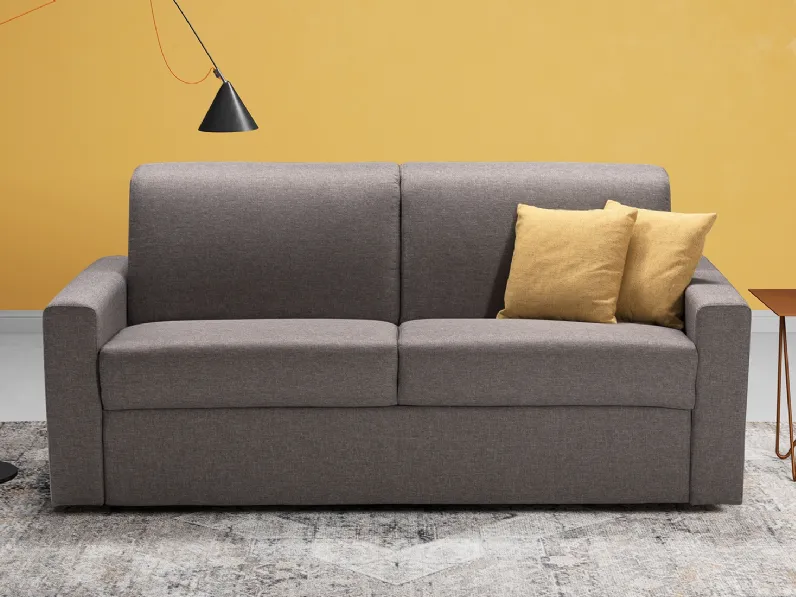 Divano letto lineare in tessuto Iron di Kermes divani