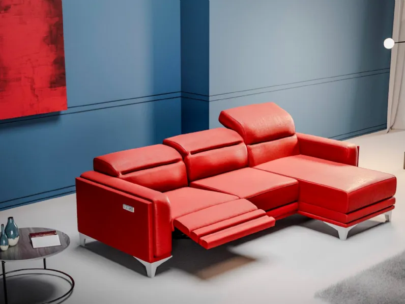 Divano relax in pelle Irvine de I Divani Doc