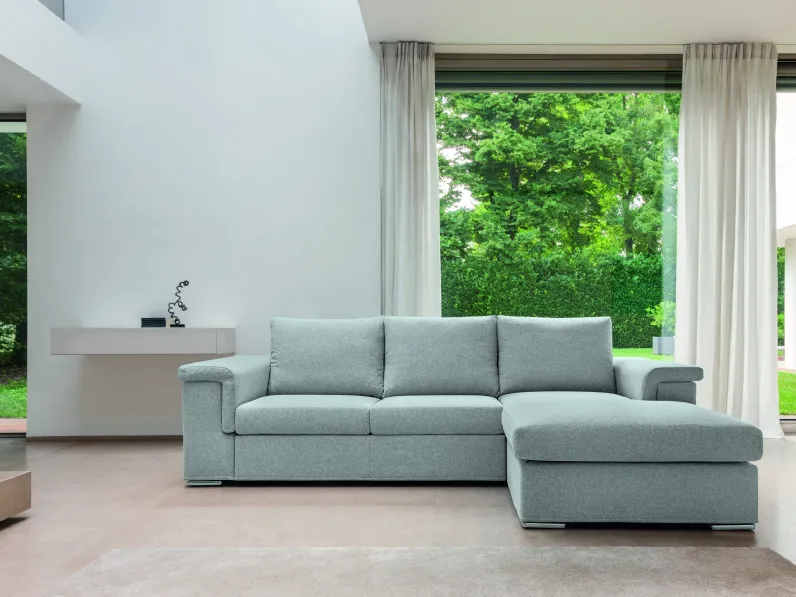 Divano con penisola Kappatre di Fabbri Salotti