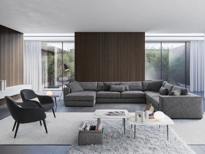 Divano con penisola Karma 2|0 di Confort Line