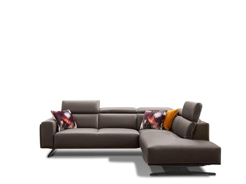 Divano angolare in ecopelle Kent di Valmori