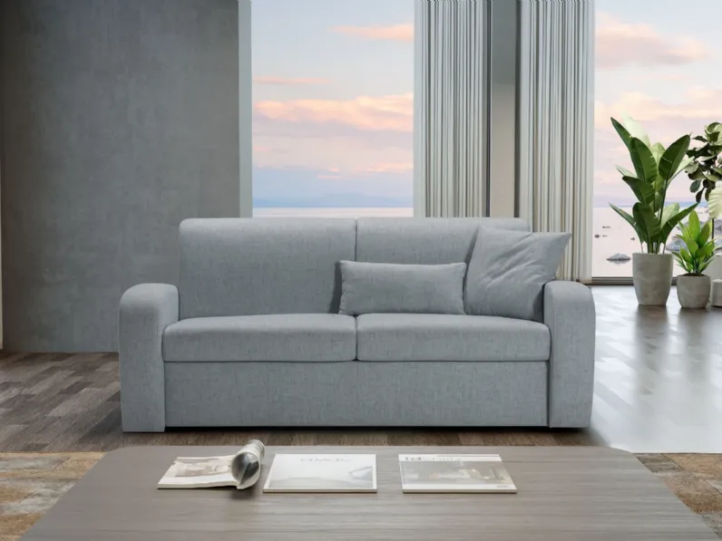 Divano letto lineare in tessuto Tidy di Kermes divani