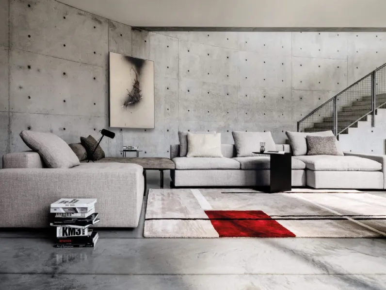 Divano angolare con penisola Kubic di Desirèe