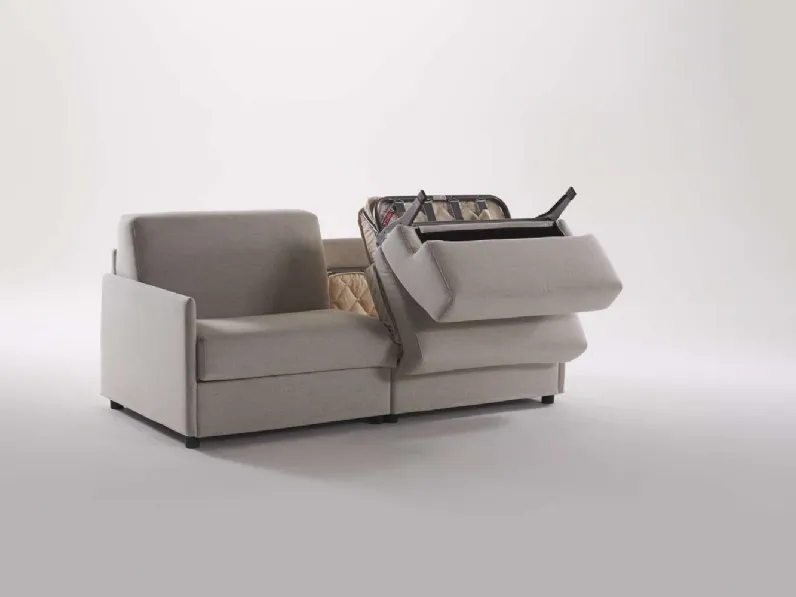 Divano letto lineare in tessuto Lampo Gemellare di Milano Bedding