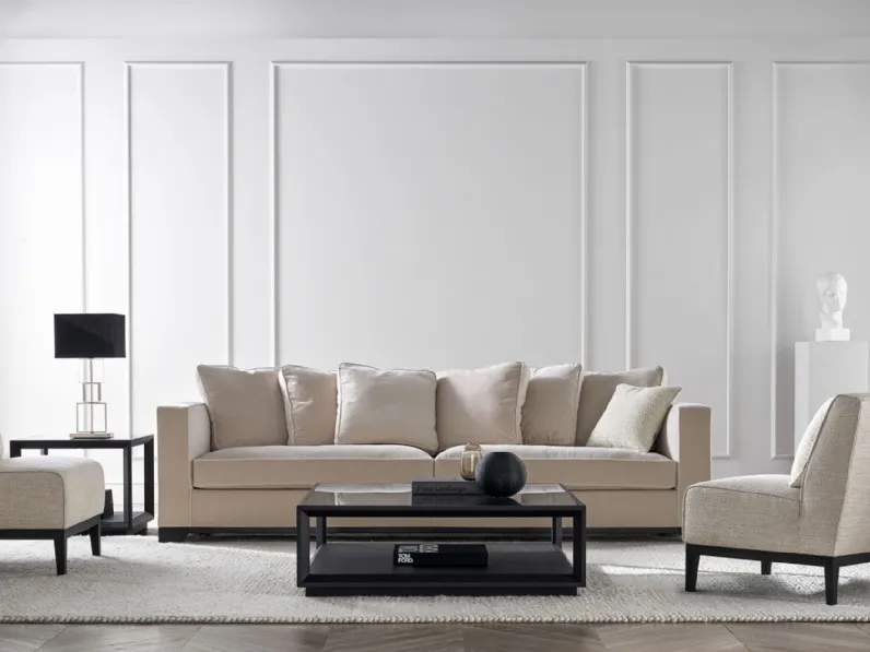 Divano lineare in tessuto Lanai di Tosconova