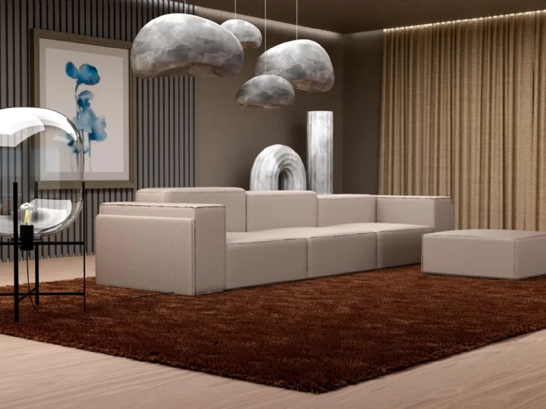 Divano lineare Lancaster de I Divani Doc