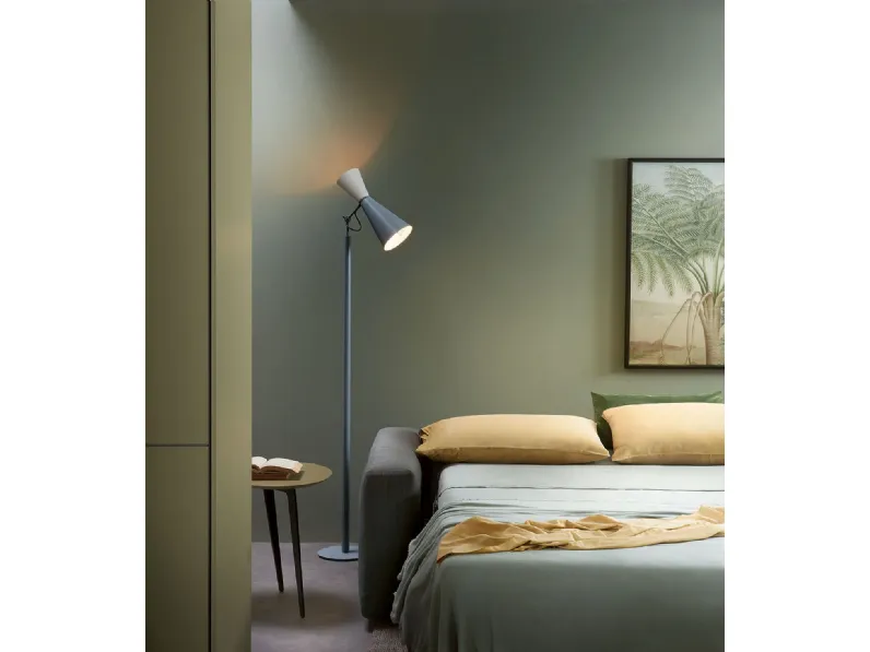 Divano Letto Yaki in tessuto imbottito di Lema