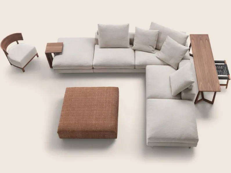 Divano angolare Lightpiece di Flexform