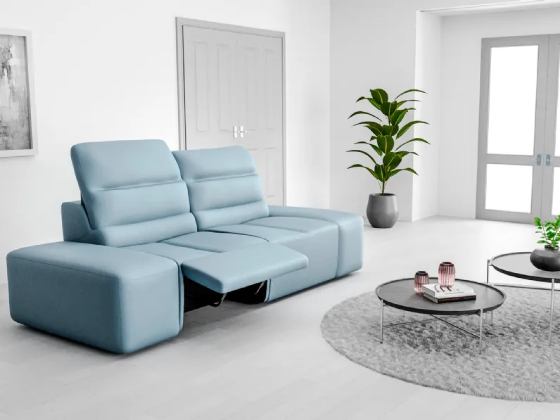 Divano relax in pelle Louis de I Divani Doc