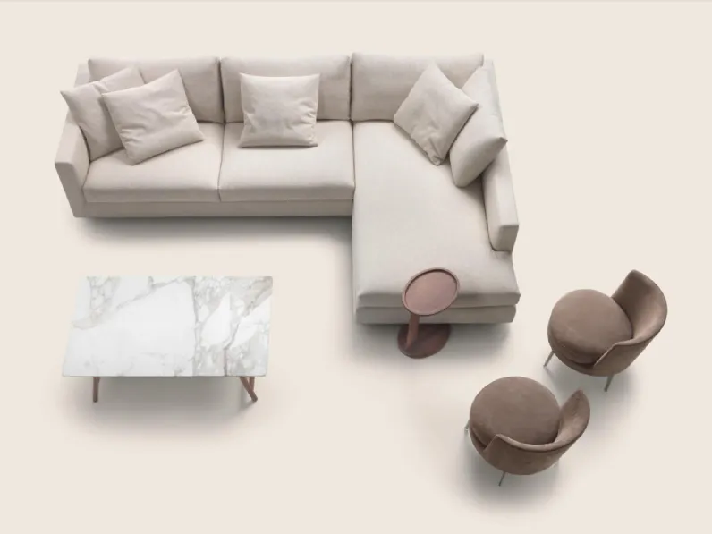 Divano ad angolo Magnum di Flexform