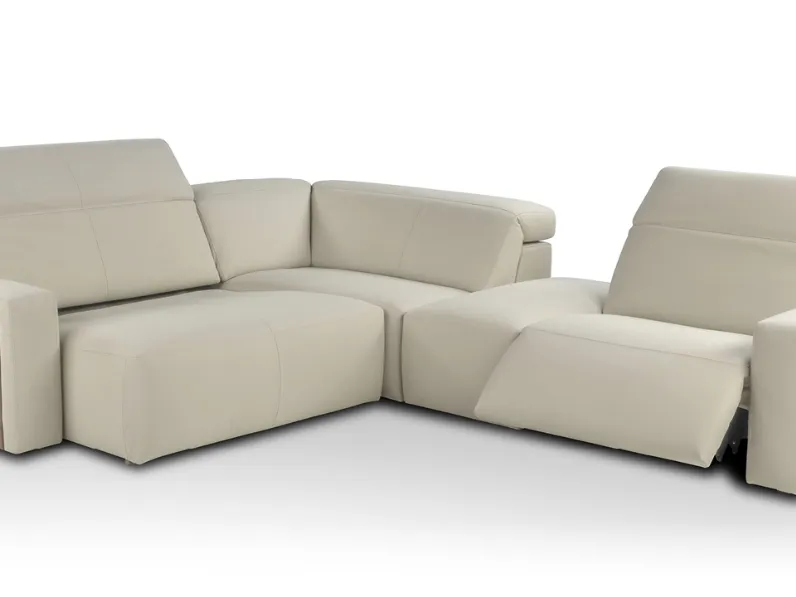 Divano relax in pelle Marcel di Calia