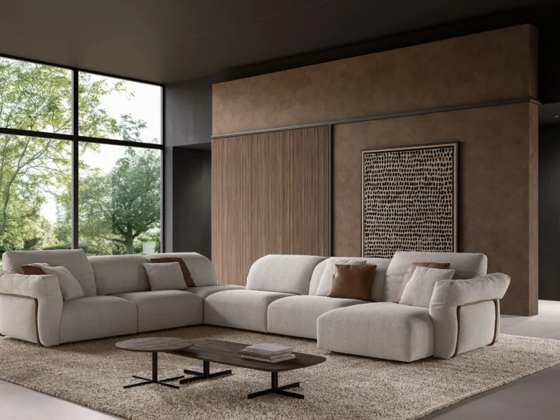 Salotto con penisola Marechiaro di Alpa Salotti