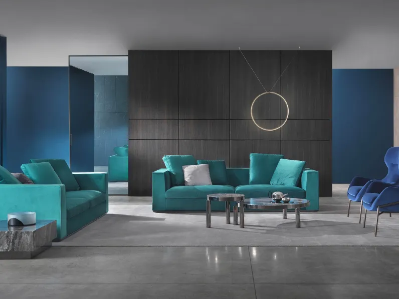 Divano lineare in velluto Matheus di Marelli