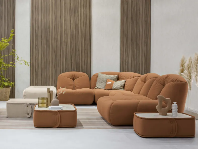 Divano angolare con penisola Chicca di Max Divani