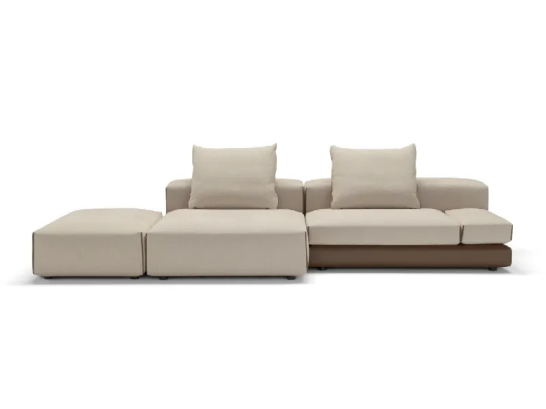 Divano con penisola Match di Max Divani