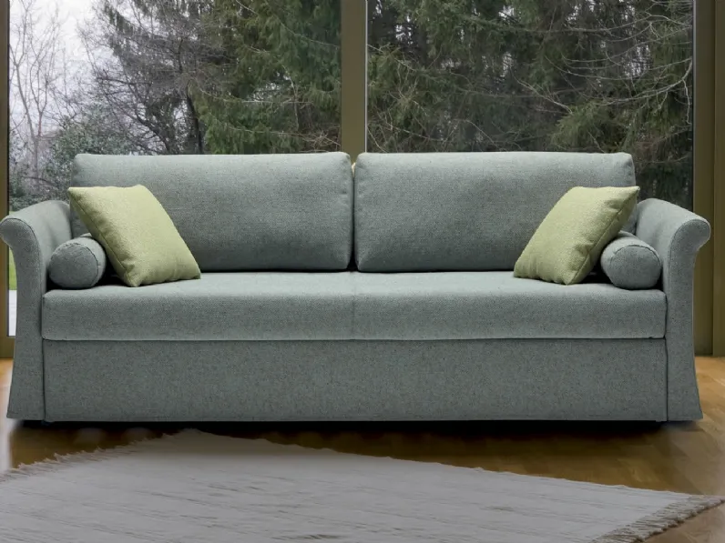 Divano letto lineare in tessuto Jack Classic di Milano Bedding