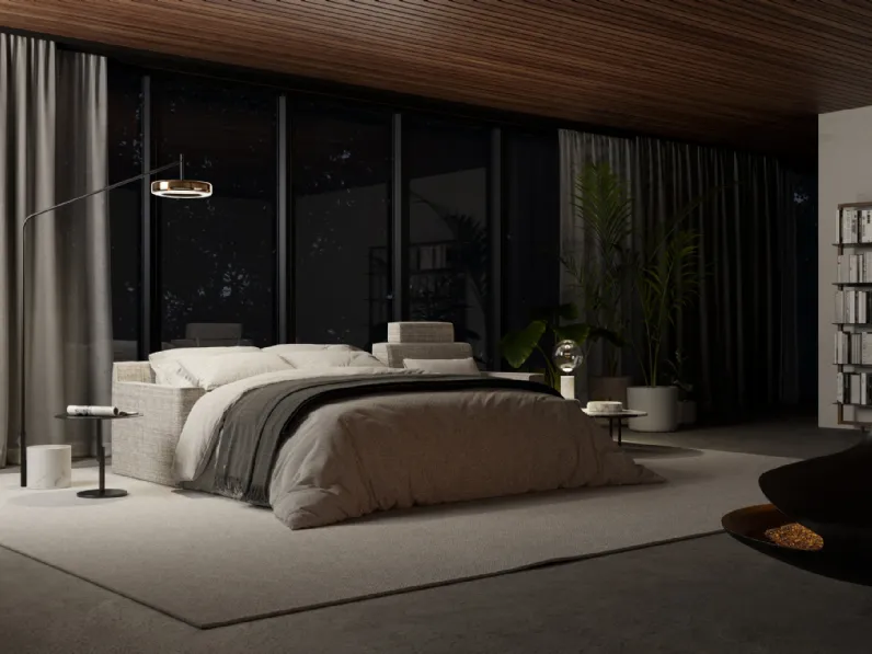 Divano letto con penisola Jarreau di Milano Bedding