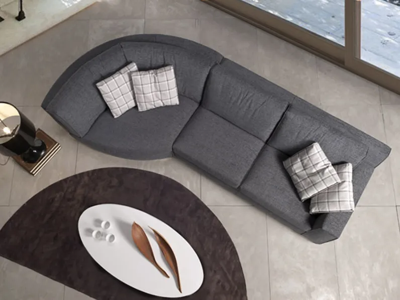 Divano con penisola Mimo di Pandolfi divani