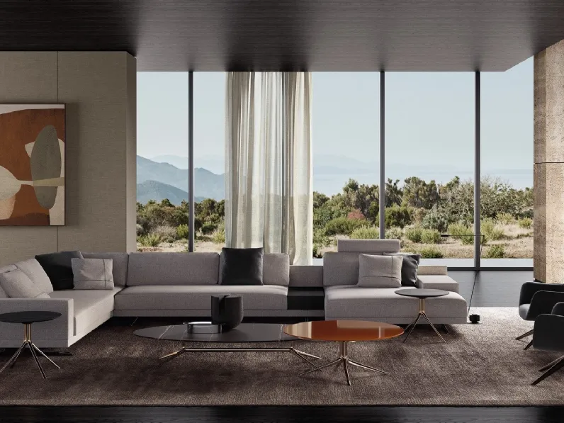 Divano angolare Mondrian di Poliform