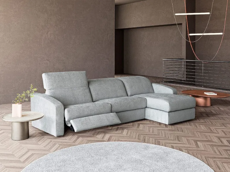 Divano relax in tessuto Logan di MorbidLine Salotti